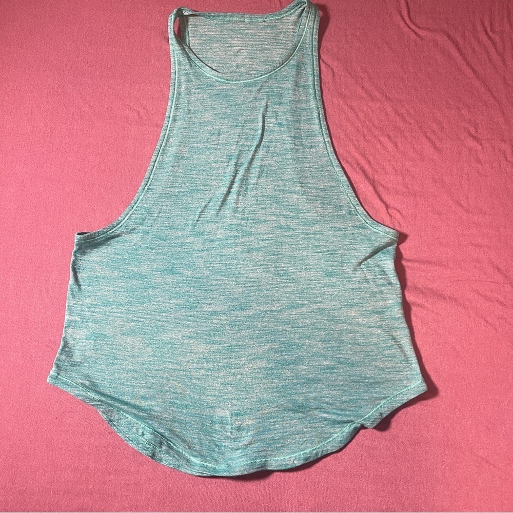 Lululemon Sweat Date Tank in Heathered Teal Green - Size 4